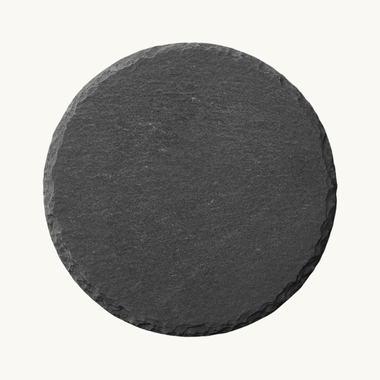 Round slate coaster for custom engraving