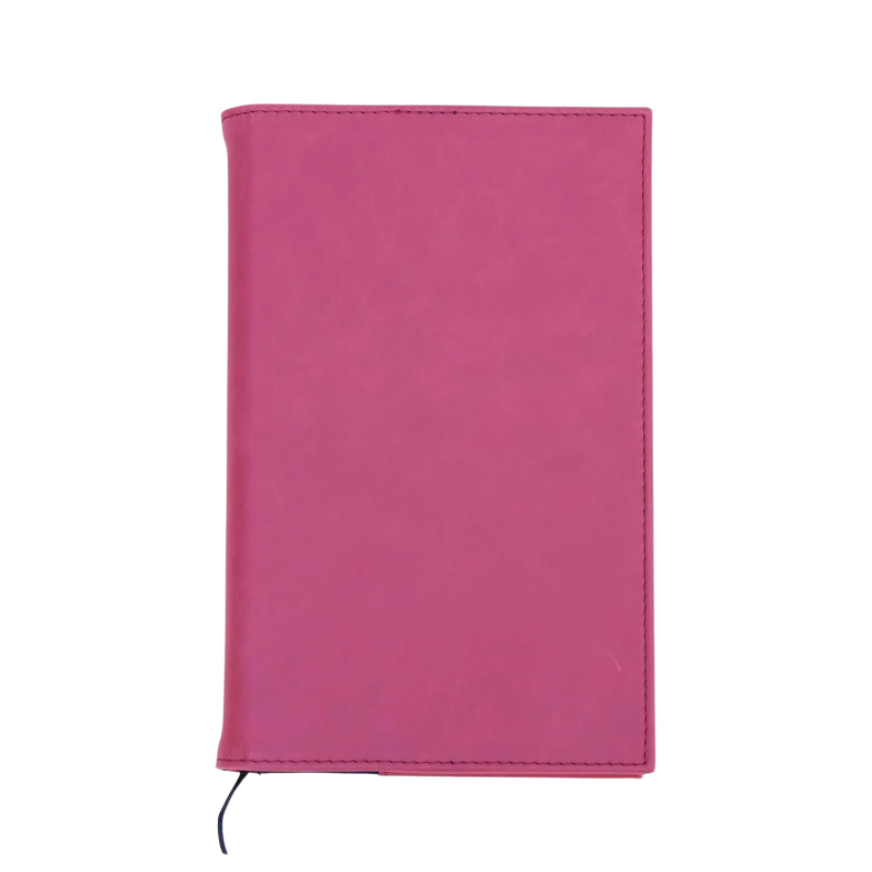 Pink custom engraved Leatherette notebook journal