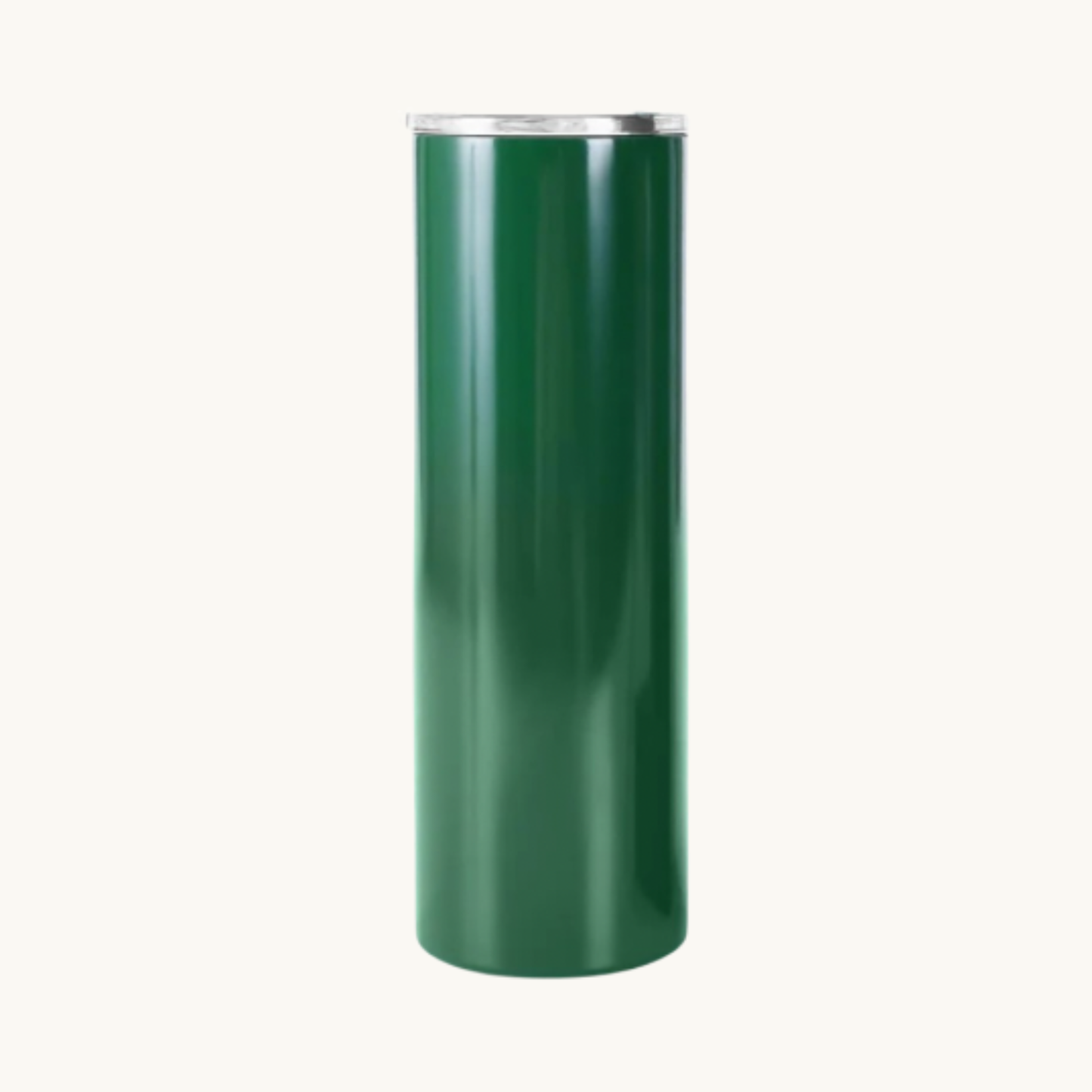 Green 20 ounce skinny tumbler for custom engraving