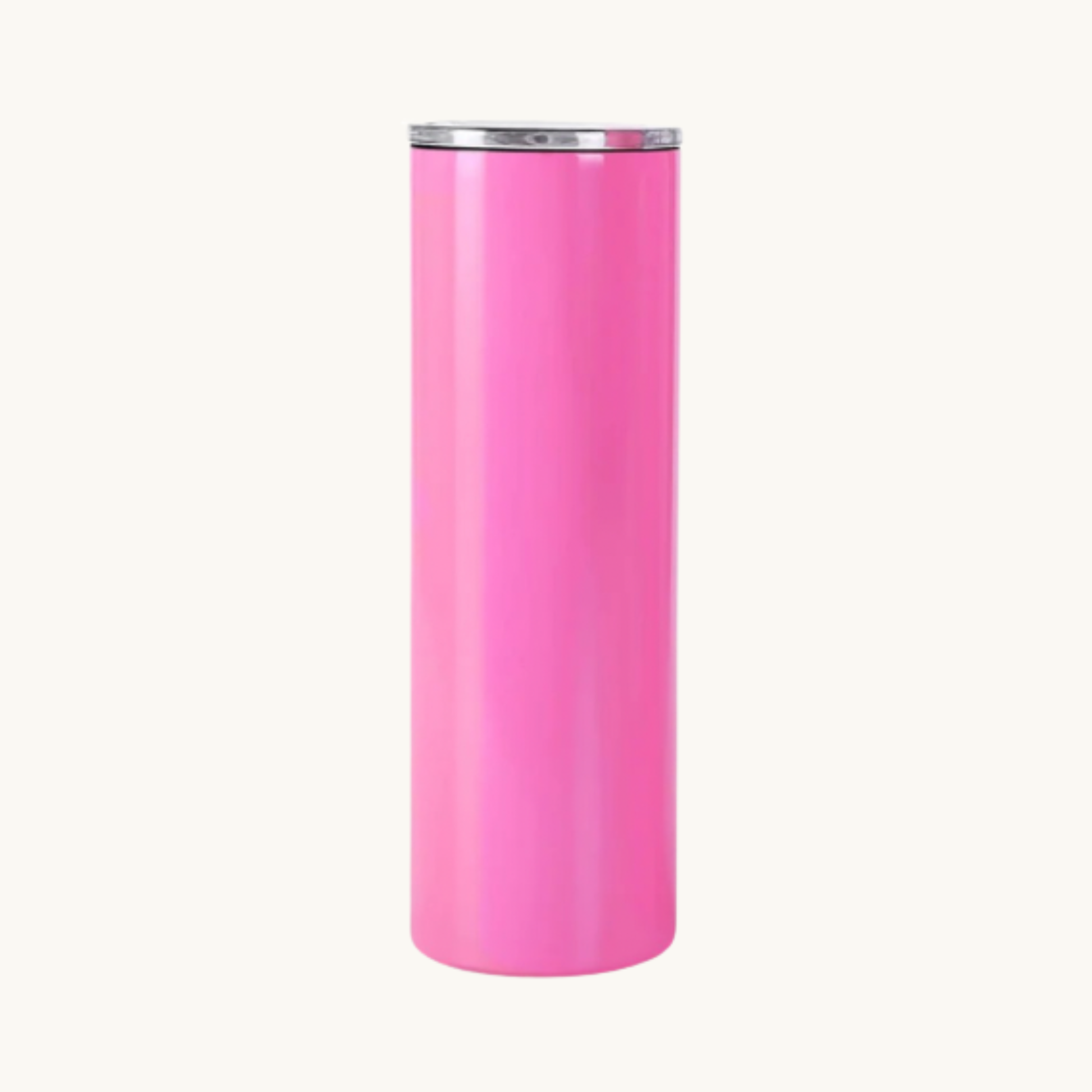 Pink 20 ounce skinny tumbler for custom engraving