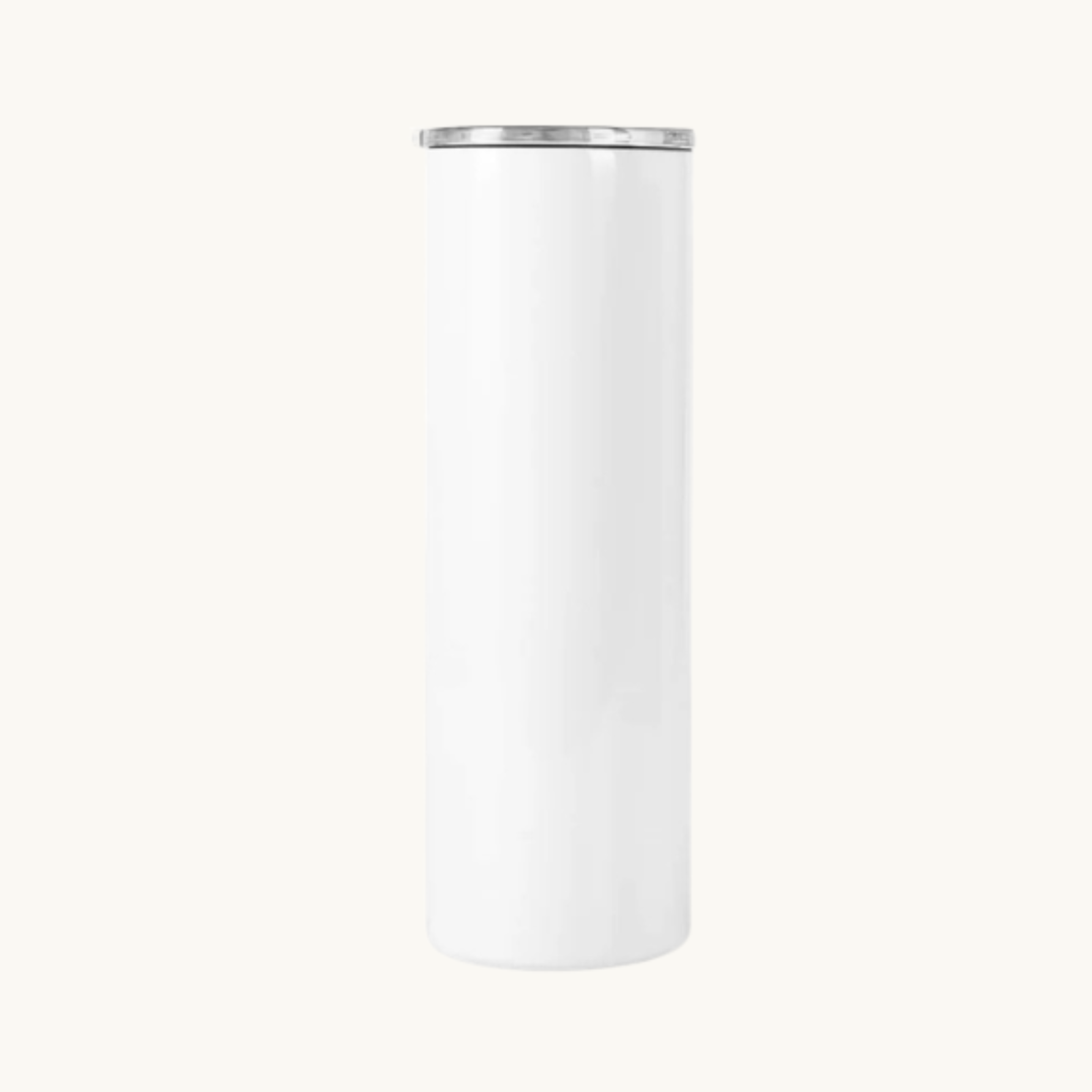 White 20 ounce skinny tumbler for custom engraving