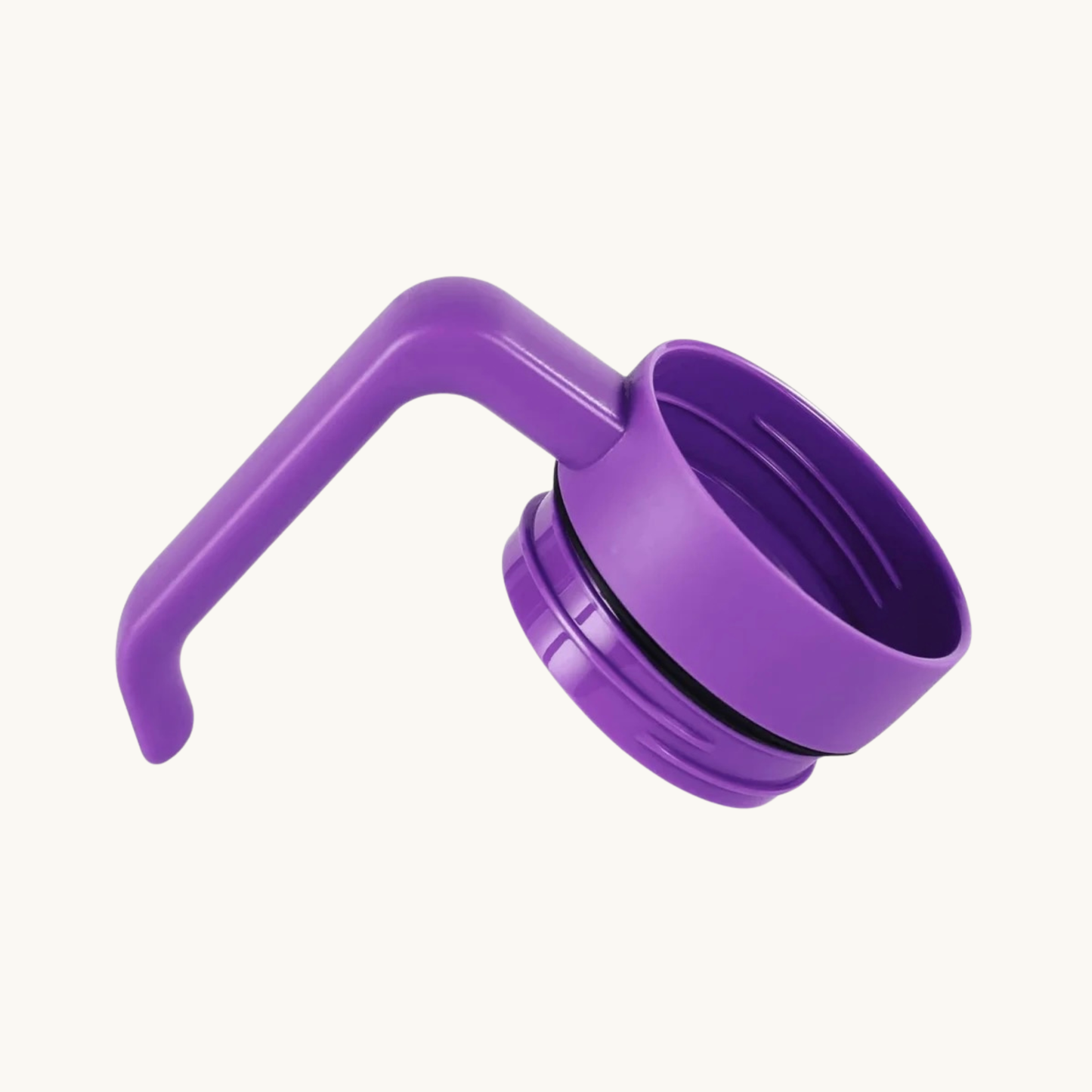 Purple handle for a 20 ounce skinny tumbler