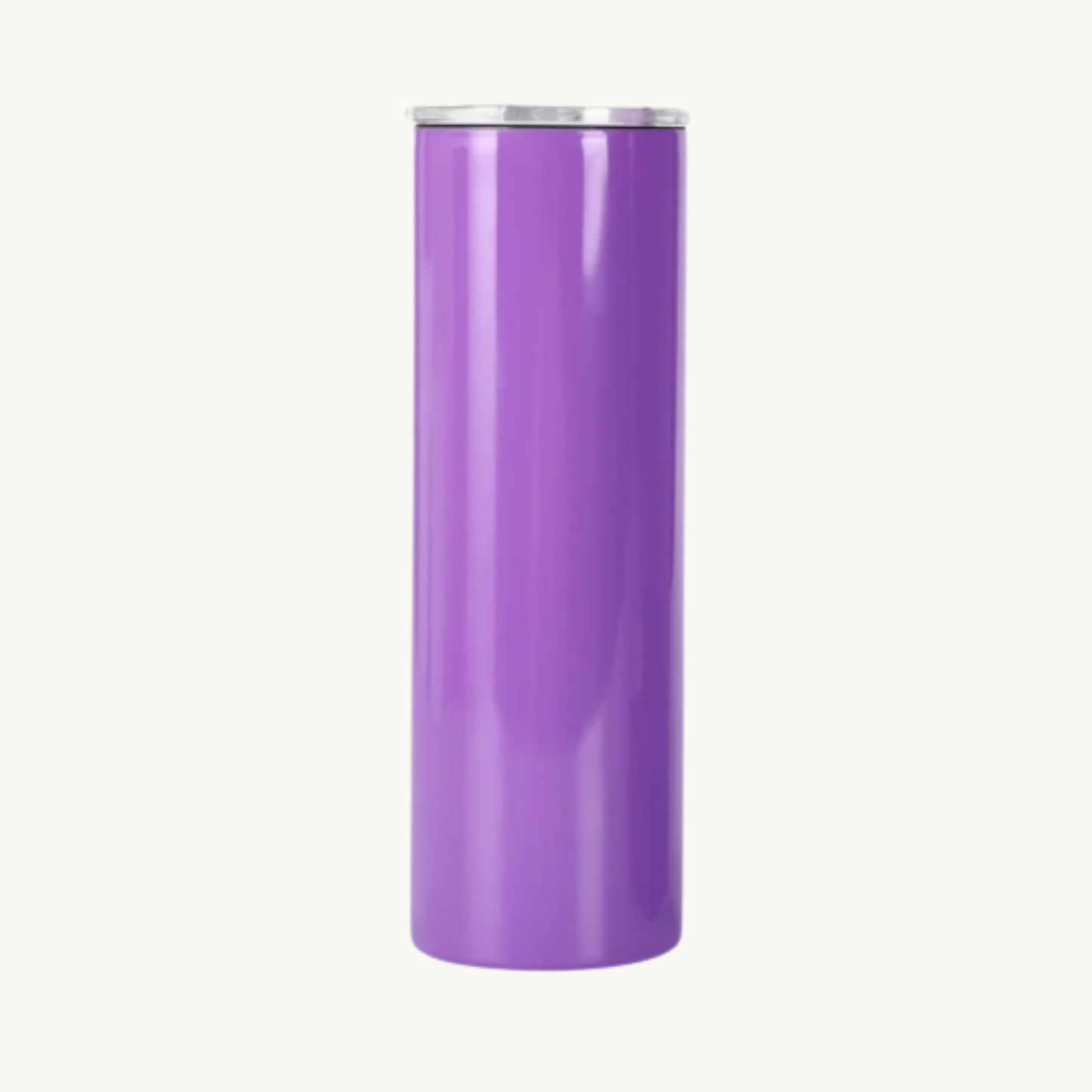 Purple 20 ounce skinny tumbler for custom engraving