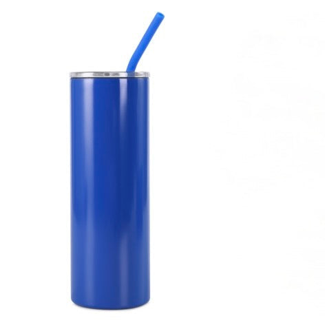 Engravable 20oz skinny insulated cup with matching straw