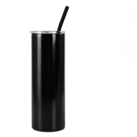 Personalized Engravable 20oz Skinny Insulated Cup with Straw & Leak-Proof Lid