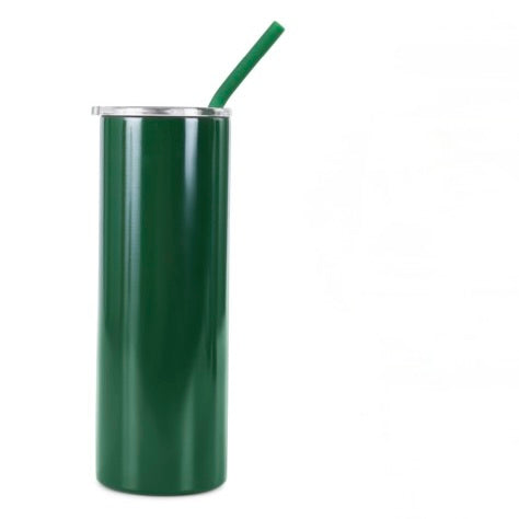 Personalized Engravable 20oz Skinny Insulated Cup with Straw & Leak-Proof Lid