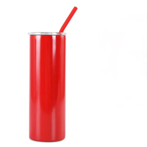 Personalized Engravable 20oz Skinny Insulated Cup with Straw & Leak-Proof Lid