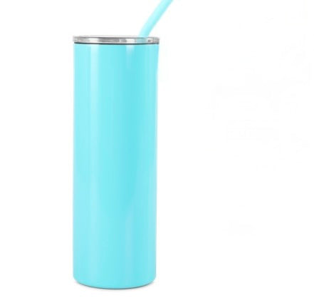 Personalized Engravable 20oz Skinny Insulated Cup with Straw & Leak-Proof Lid