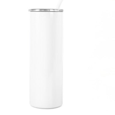 Personalized Engravable 20oz Skinny Insulated Cup with Straw & Leak-Proof Lid