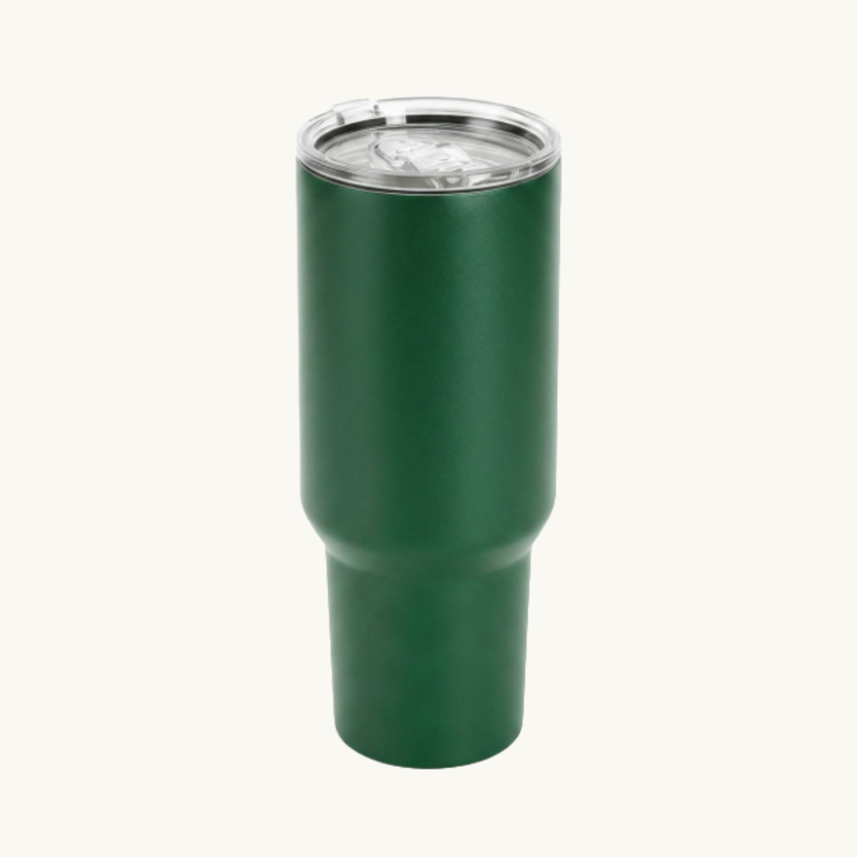 Green 40 ounce tumbler with straw and lid for custom engraving
