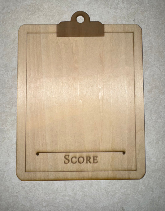 Customized Family Score Plaque