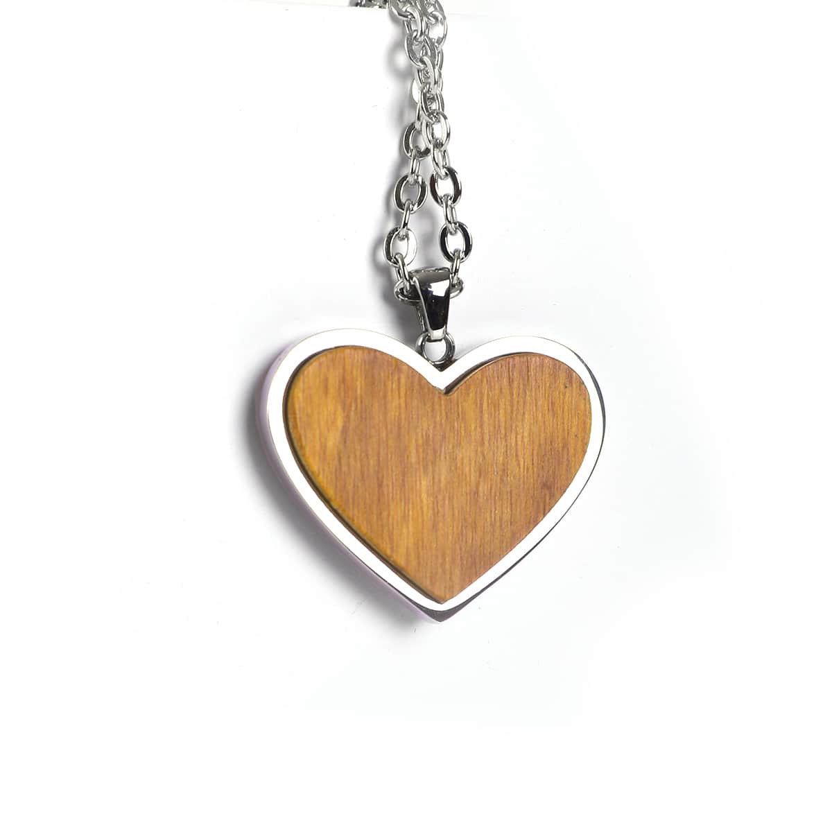 Personalized Engraved Wood Pendant Necklace