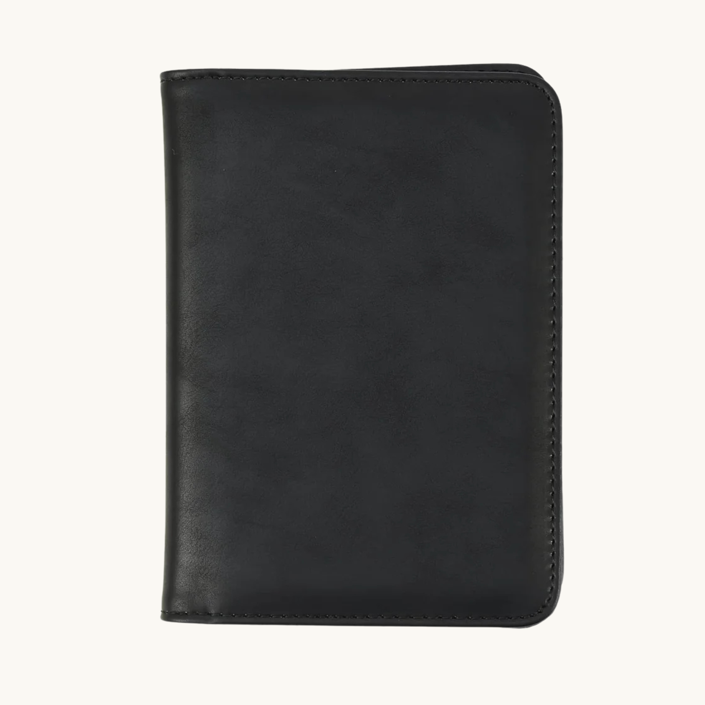 Black leatherette passport holder