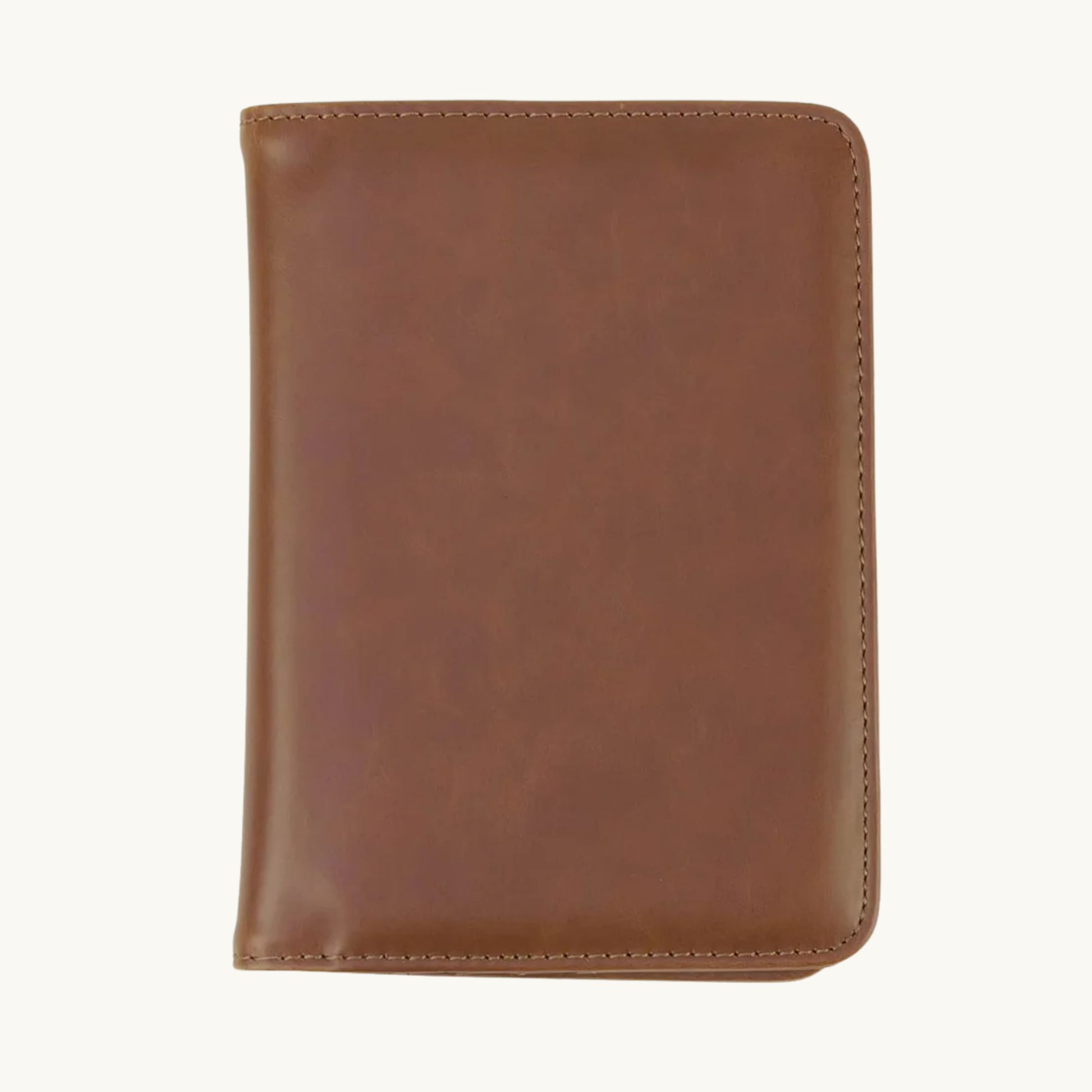 Brown leatherette passport holder