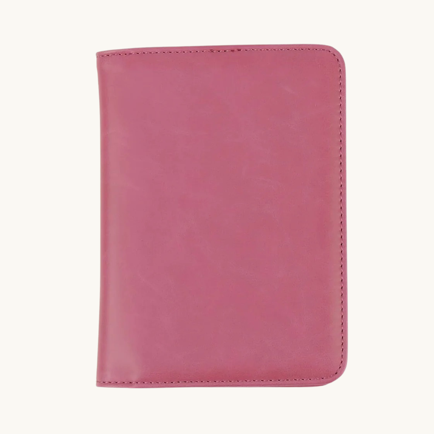 Pink leatherette passport holder