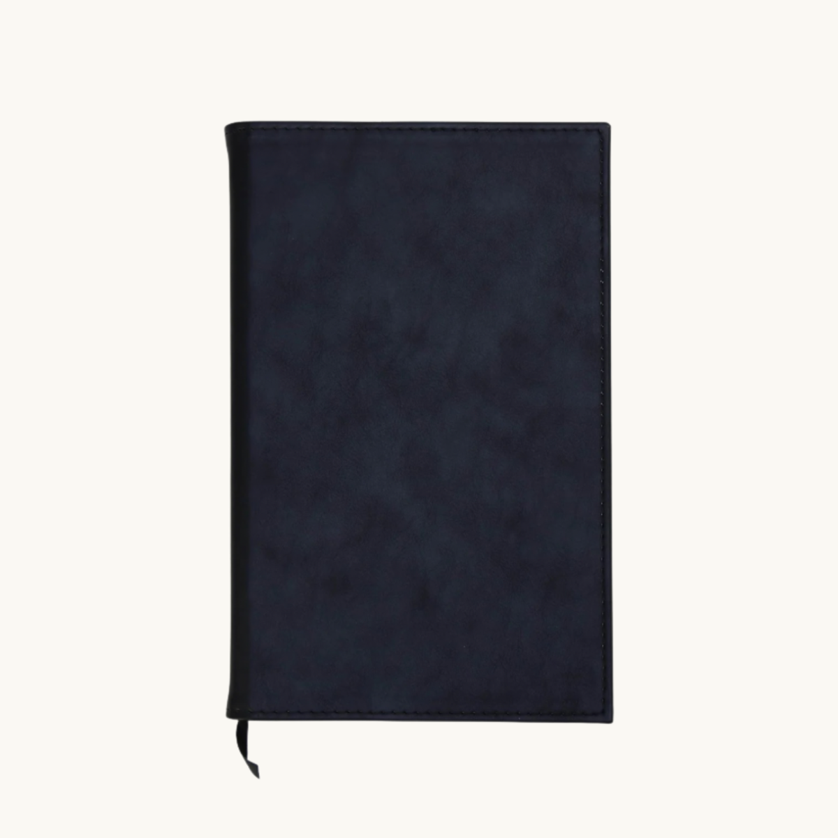 Black leatherette personalized notebook journal