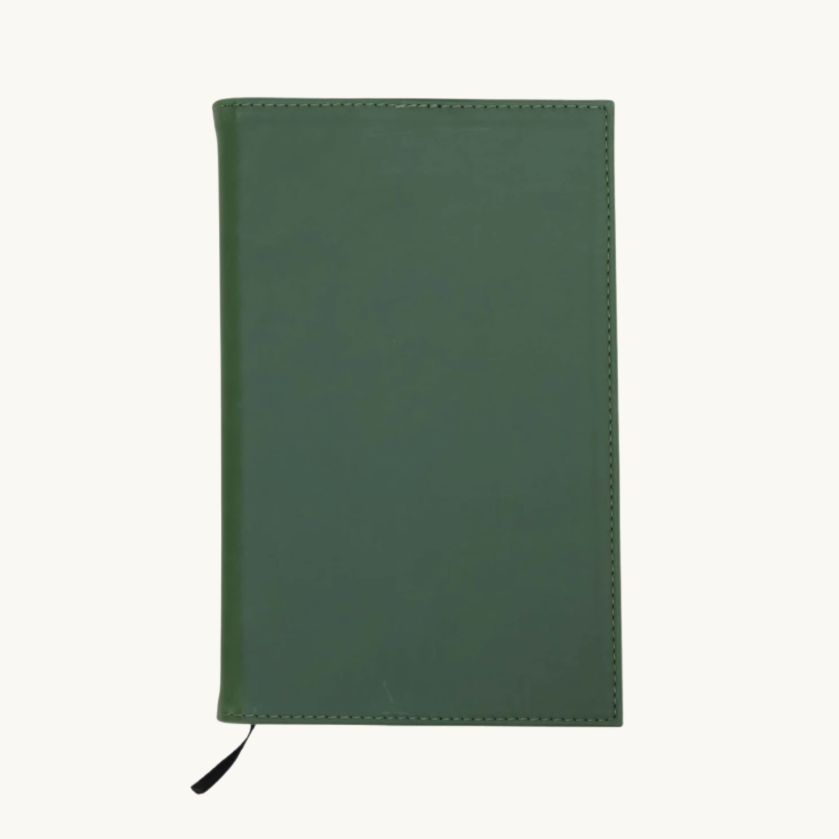 Green leatherette personalized notebook journal
