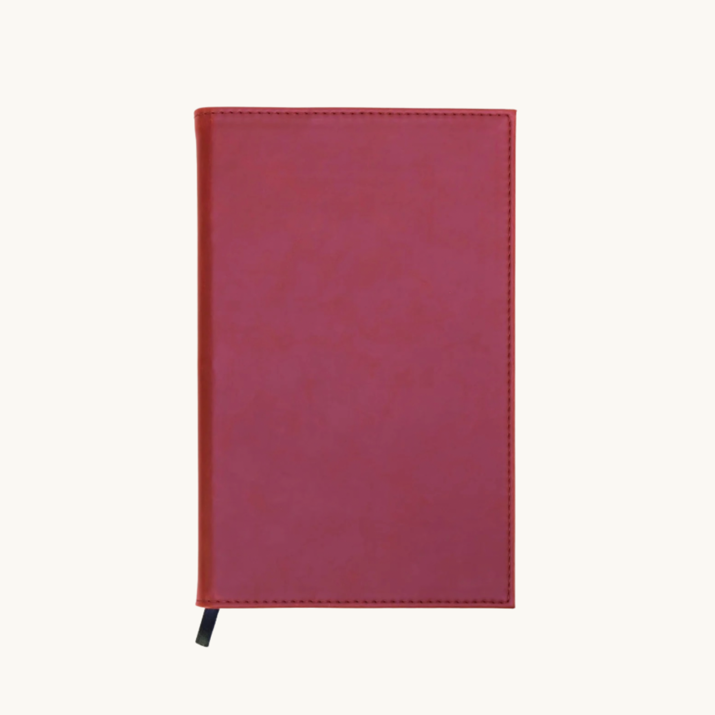Red leatherette personalized notebook journal