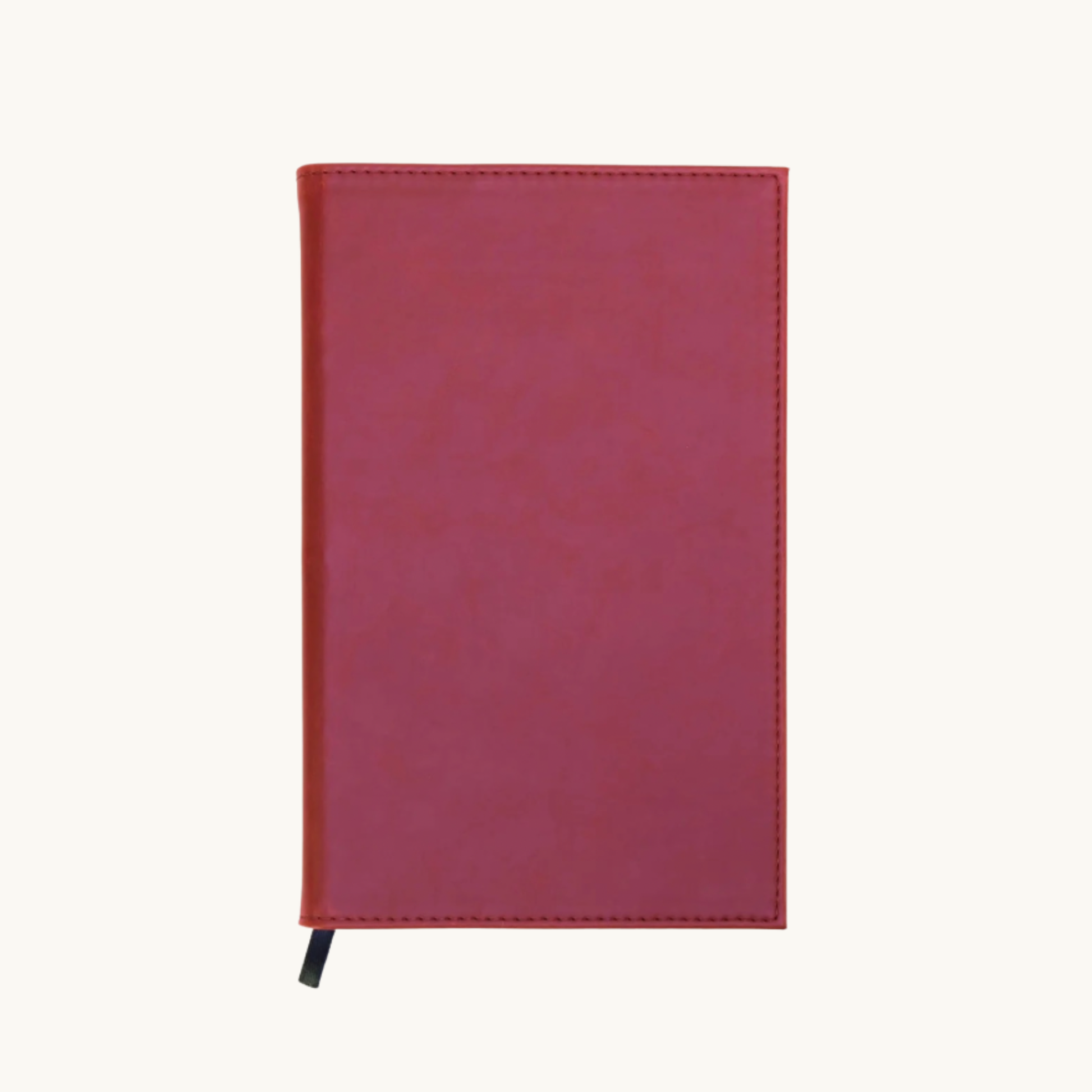 Red leatherette personalized notebook journal