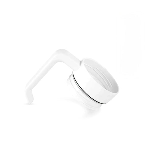White screw-on handle lid